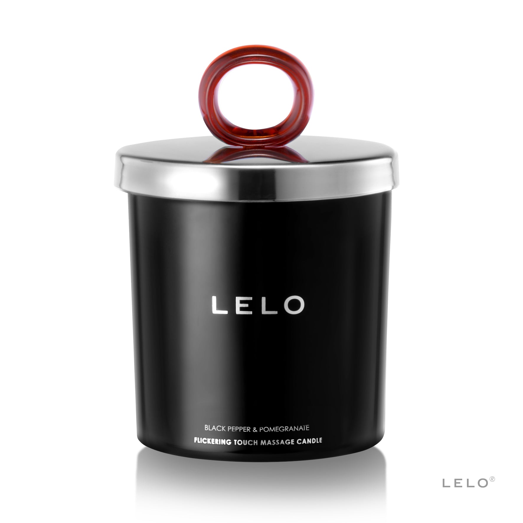 Lelo flickering touch candela da massaggio olio black pepper and pomegranate 1234h - Marylou Shop