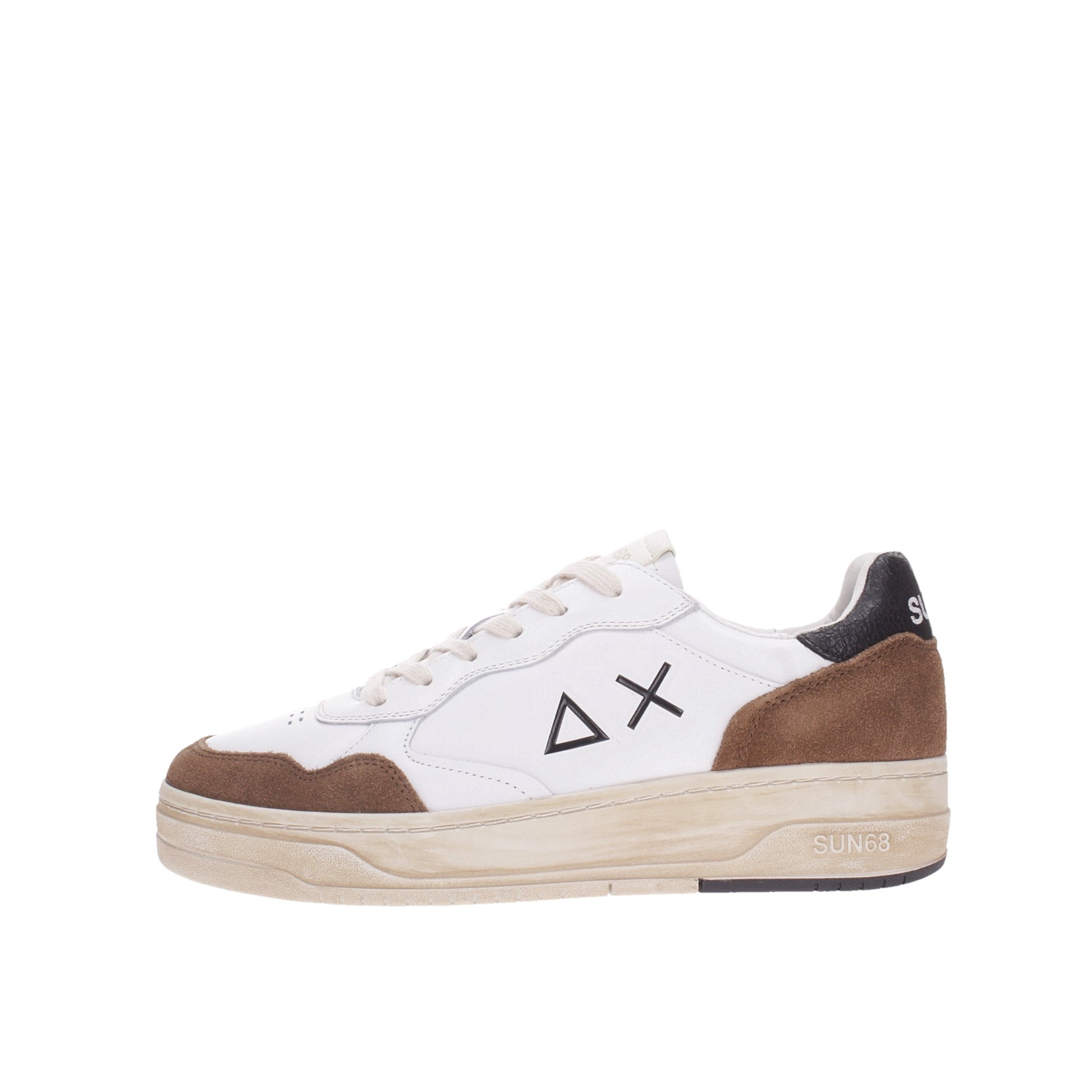 Sun68 Sneakers#colore_bianco-marrone