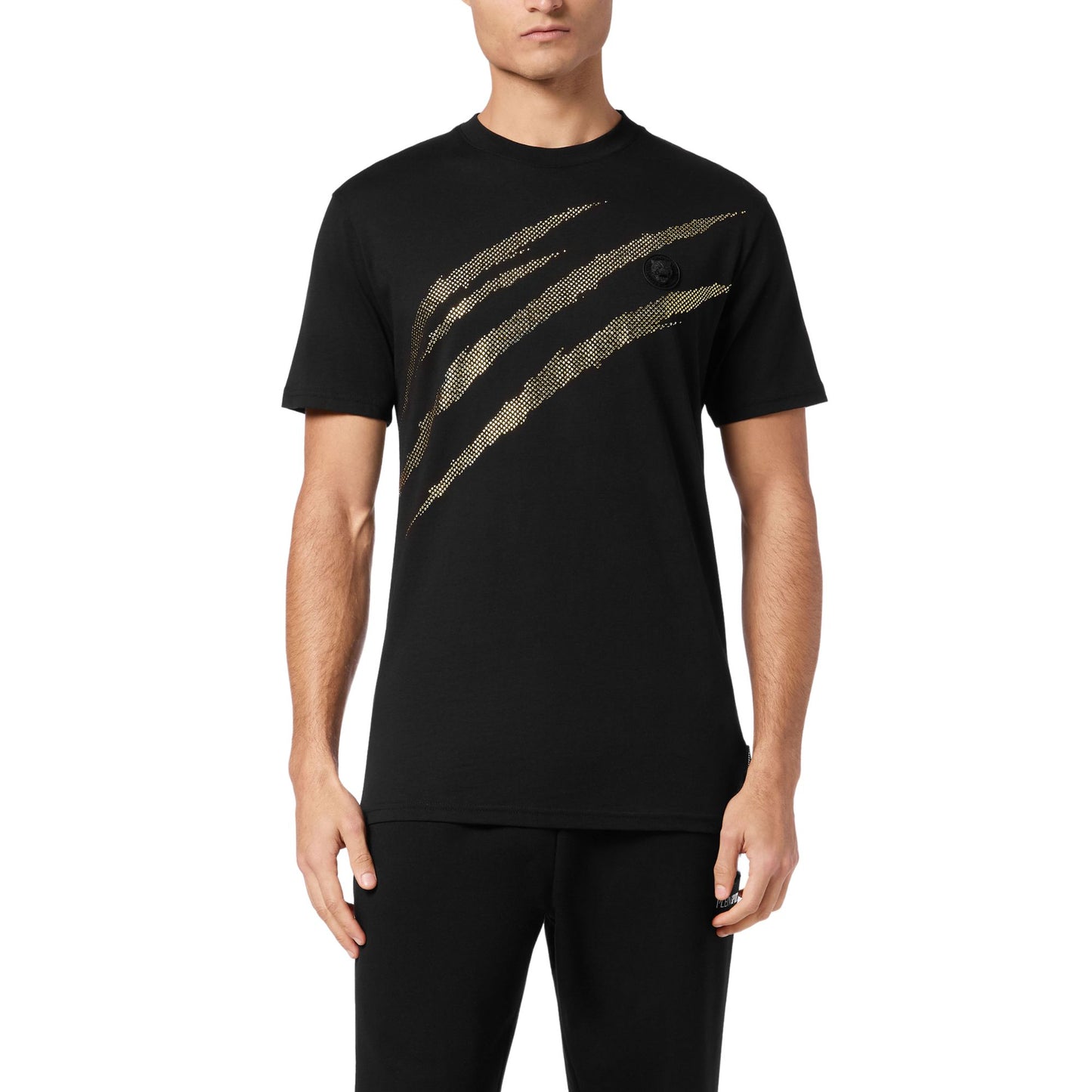 Plein Sport T-Shirt Round Neck SS Lamina Scratch - Marylou Shop