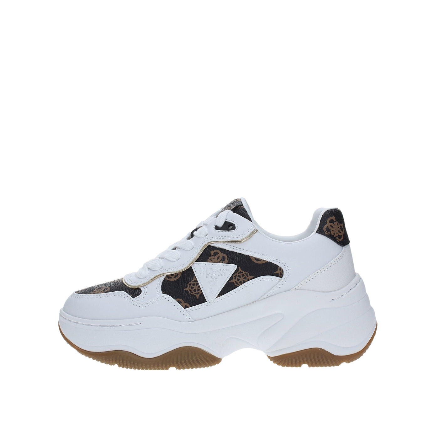 Guess Sneakers#colore_bianco-marrone