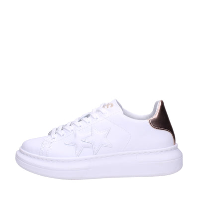 2 star Sneakers#colore_bianco-rosa