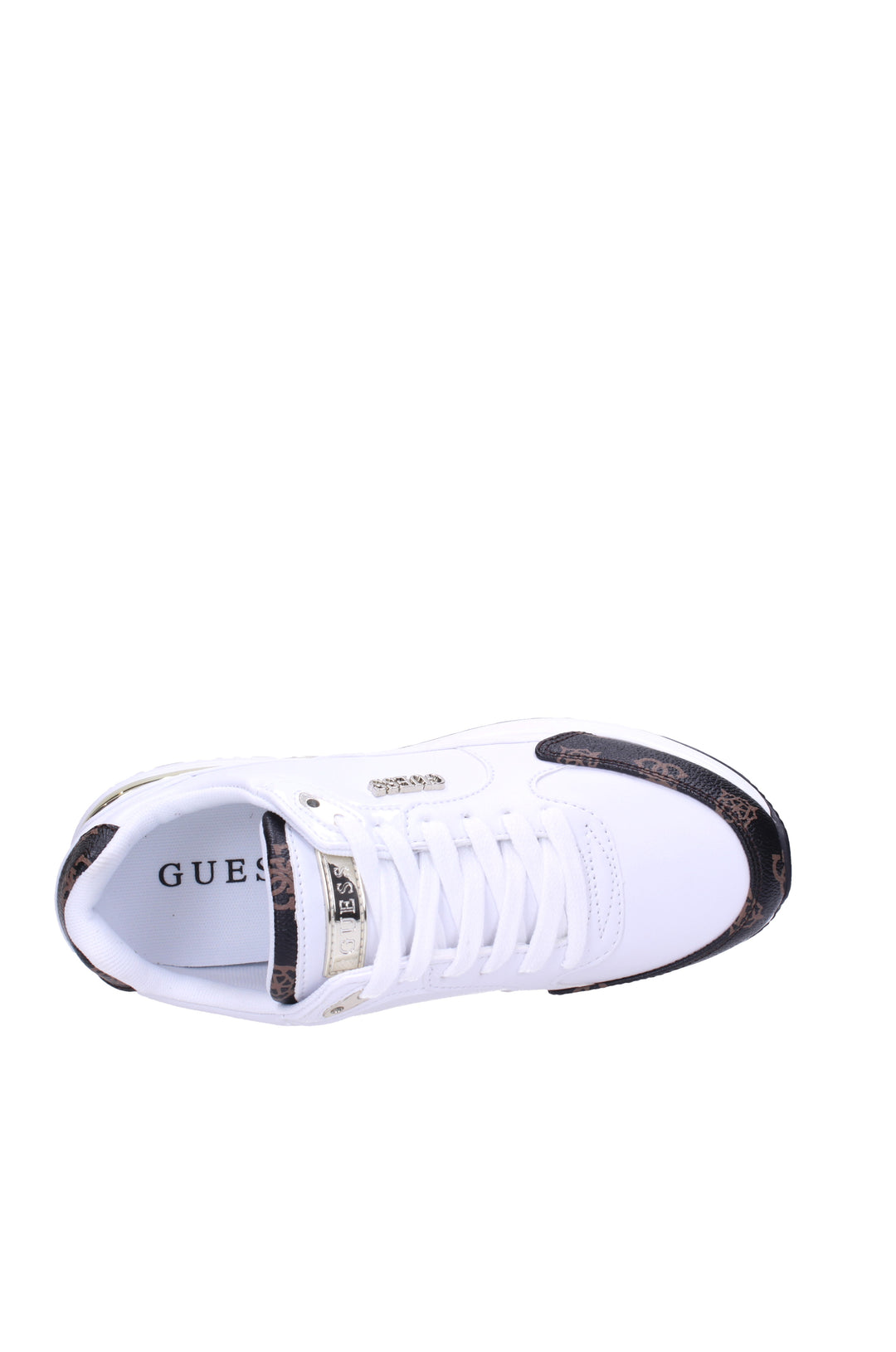 Guess Womens FL5MOXFAL12 Moxea Lace Up Trainers In White - Foto 6