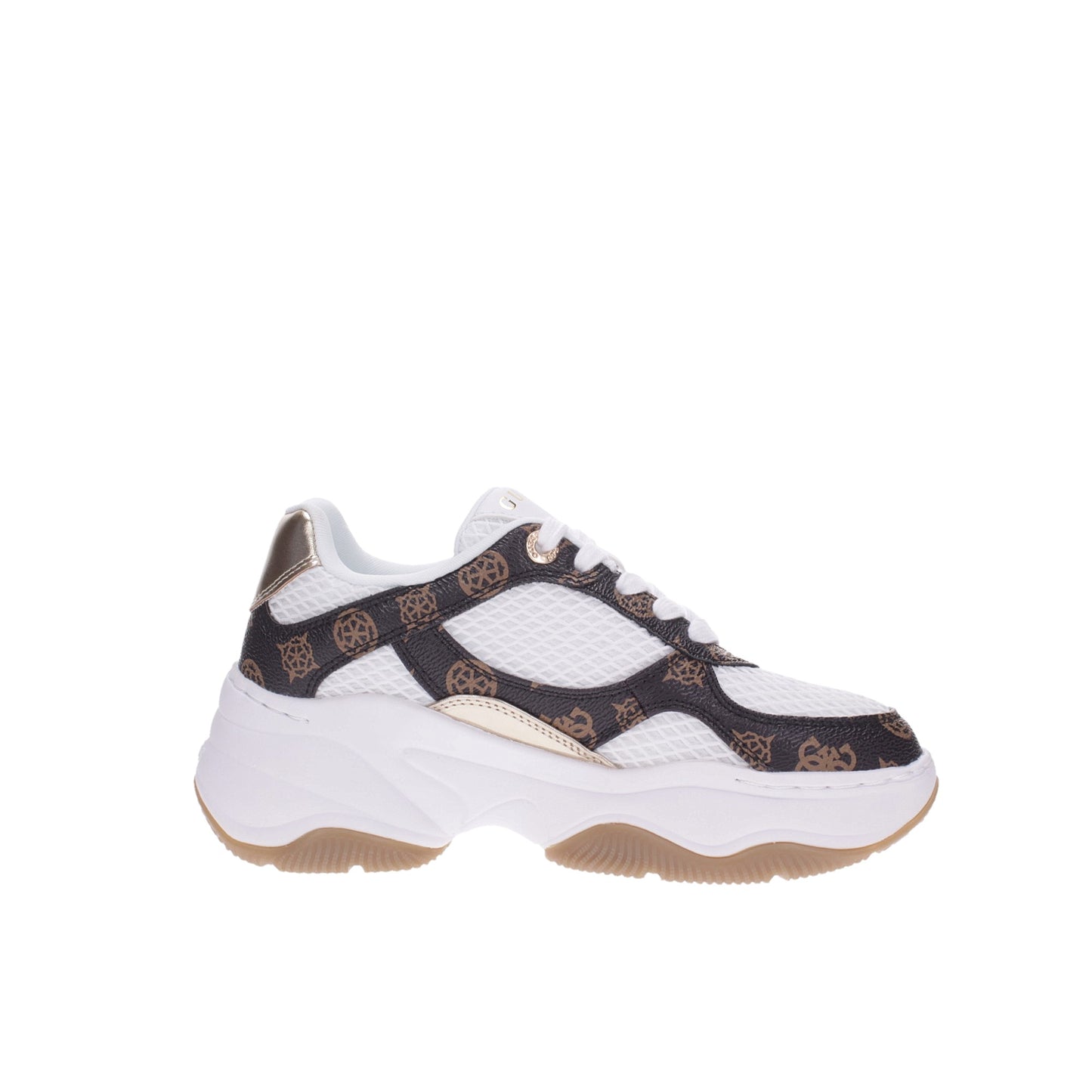 Guess Sneakers#colore_bianco-marrone
