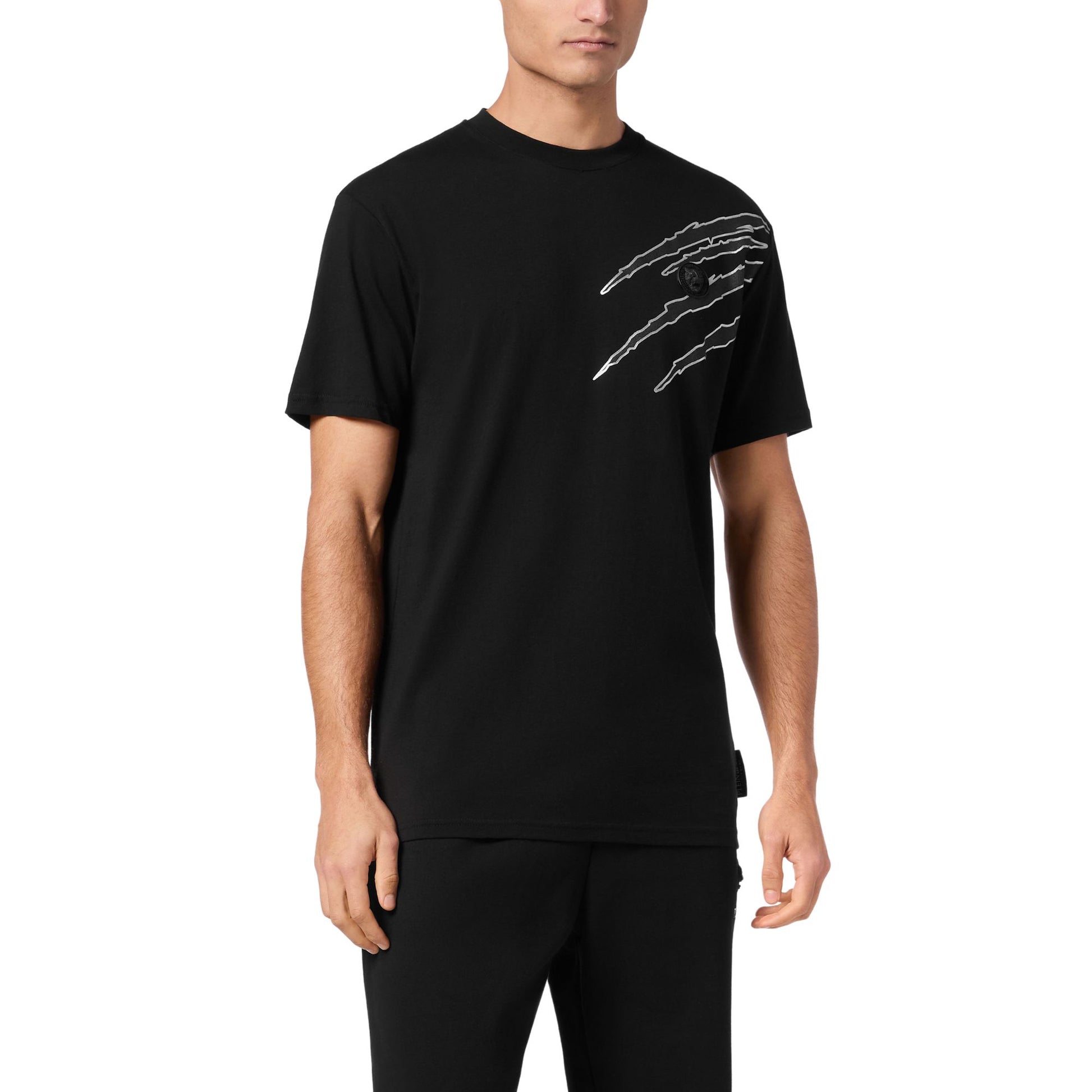 Plein Sport T-Shirt Round Neck SS Lamina Scratch - Marylou Shop