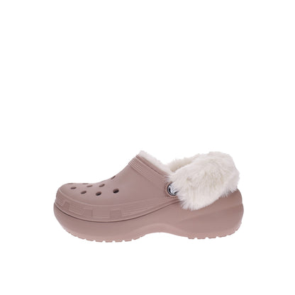 Crocs Sabot Classic Platform Fuzz Lined Cg - Marylou Shop