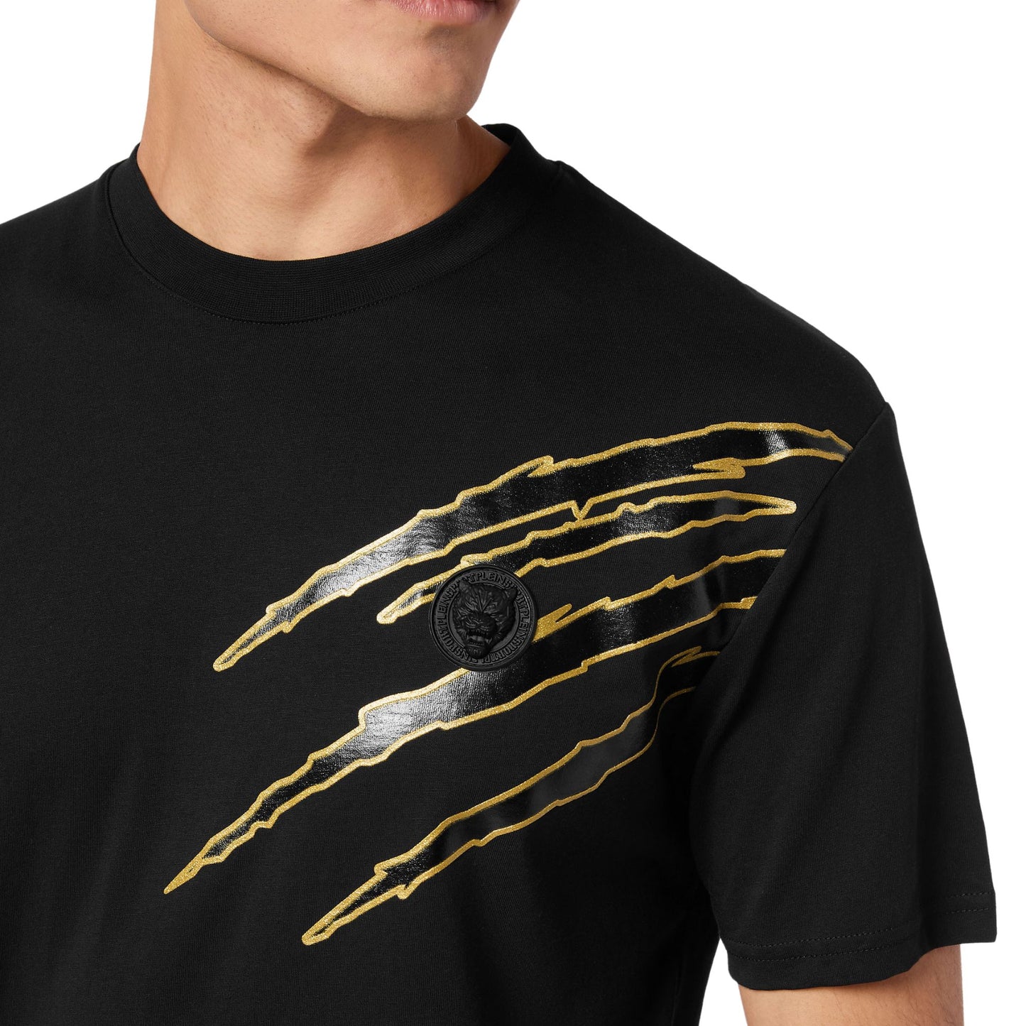Plein Sport T-Shirt Round Neck SS Lamina Scratch - Marylou Shop