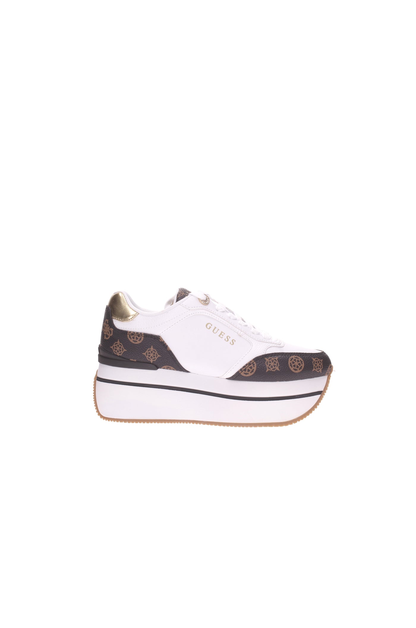 Guess Sneakers#colore_bianco-marrone