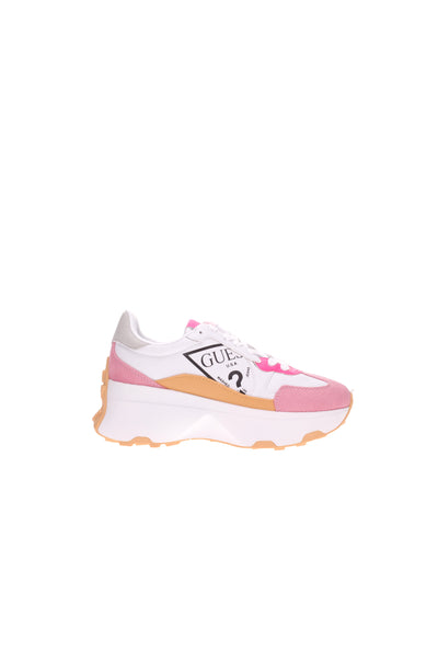 Guess Sneakers#colore_bianco-rosa