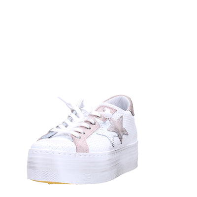 2 star Sneakers#colore_bianco-rosa