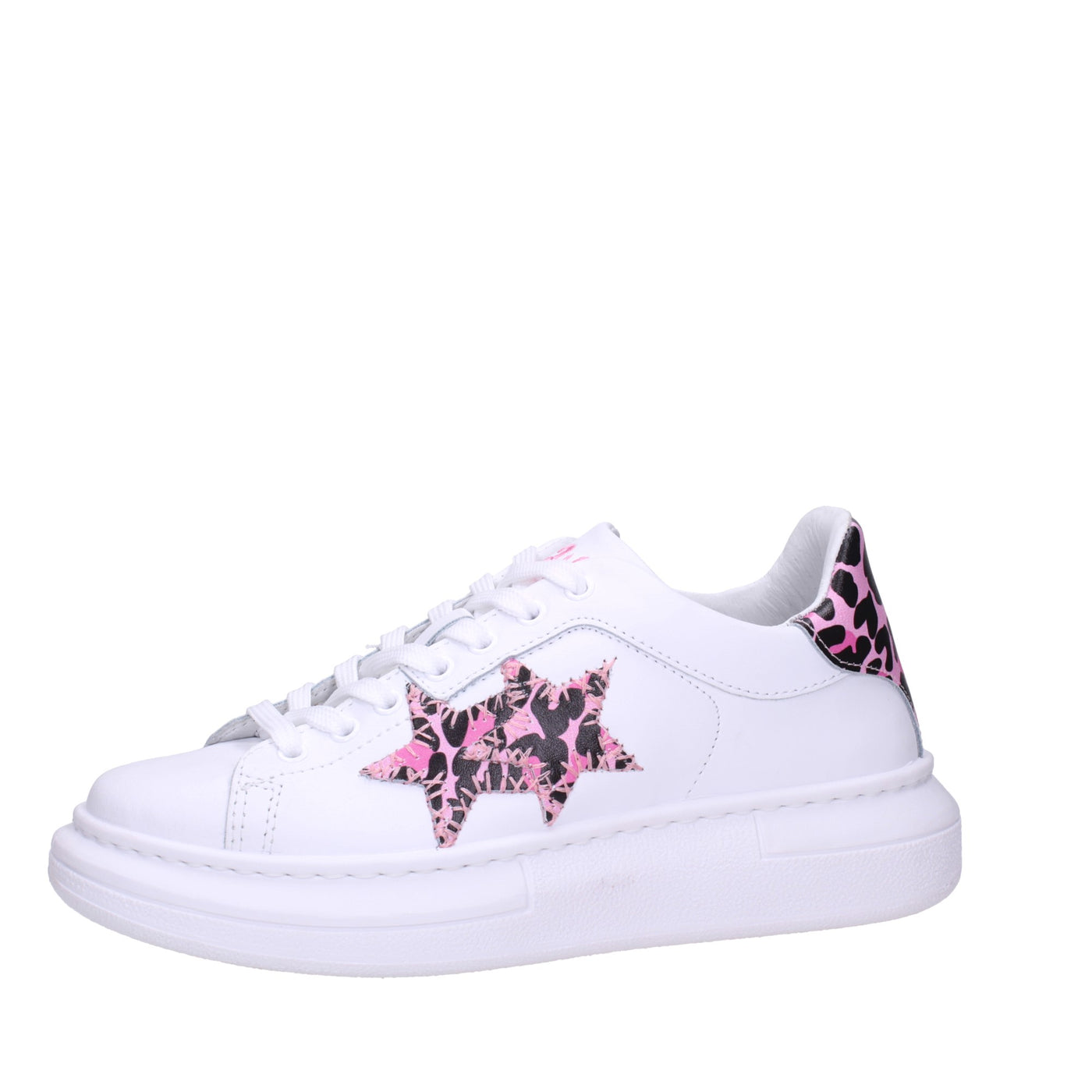 2 star by elettra lamborghini Sneakers#colore_bianco-rosa